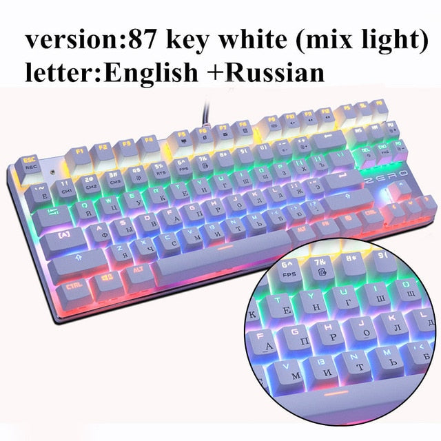 Edition Mechanical Keyboard 87 keys Blue Switch Gaming