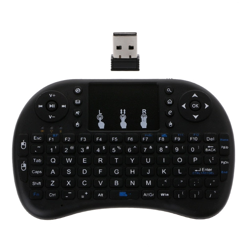 English 2.4GHz Wireless i8 Keyboard Touchpad Fly Air Mouse