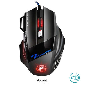 Professional Wired Gaming Mouse 7 Button 5500 DPI LED Optical