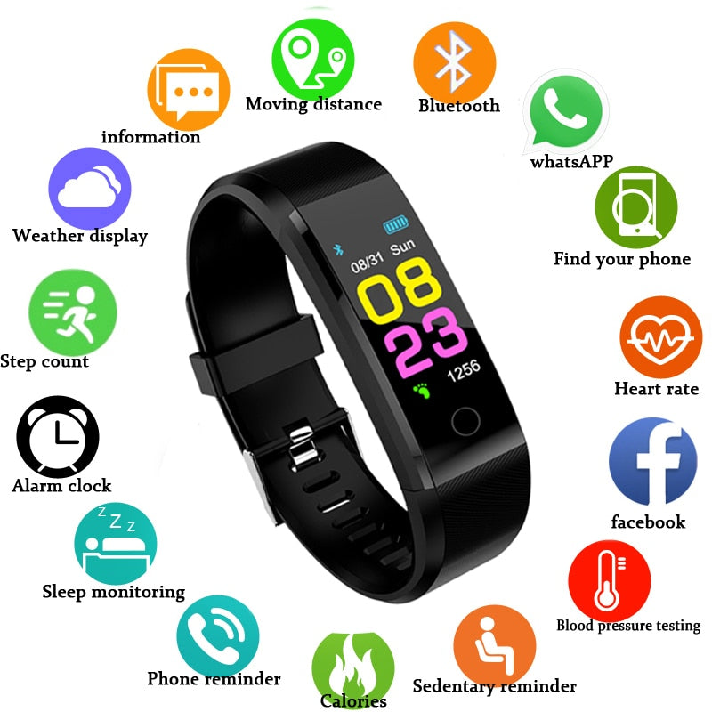 New Smart Watch Men Women Heart Rate Monitor