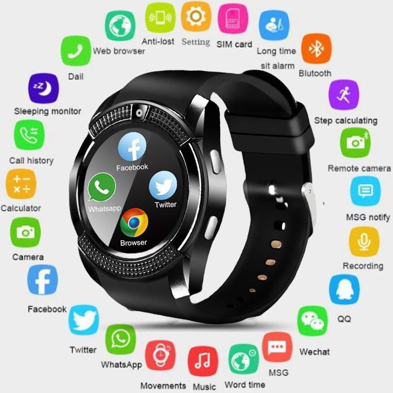 Smart Watch V8 Men Bluetooth Sport Watches Women Ladies